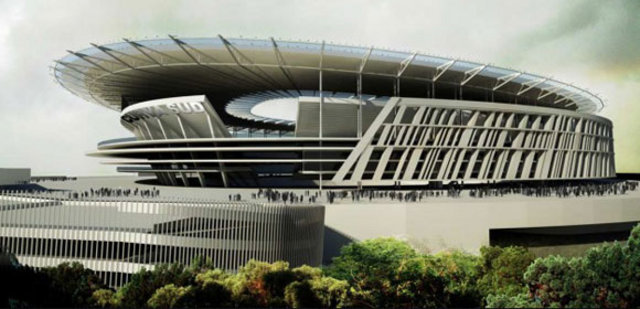 Roma futbol klubü yeni stadyumunu tanıttı