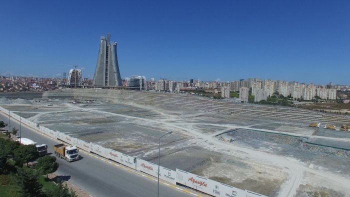 Ataşehir İstanbul Finans Merkezi havadan görüntüleri