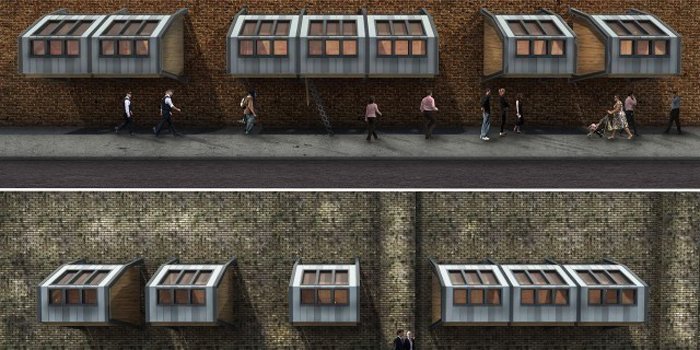 Londra'da Evsizler İçin Yapılan Barınaklar