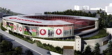 Beşiktaş Vodafone Arena’da inşaat hızla ilerliyor