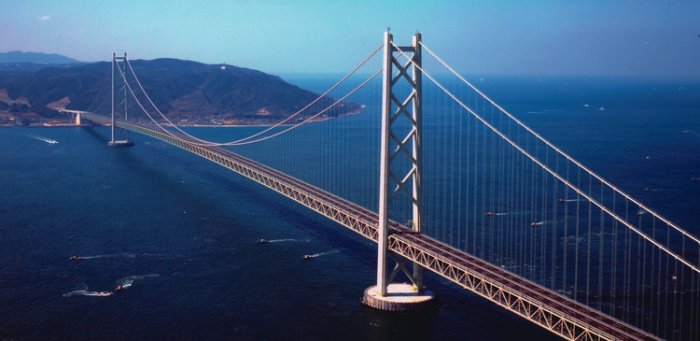 Dünyanın en uzun köprüsü: Akashi Kaikyō!